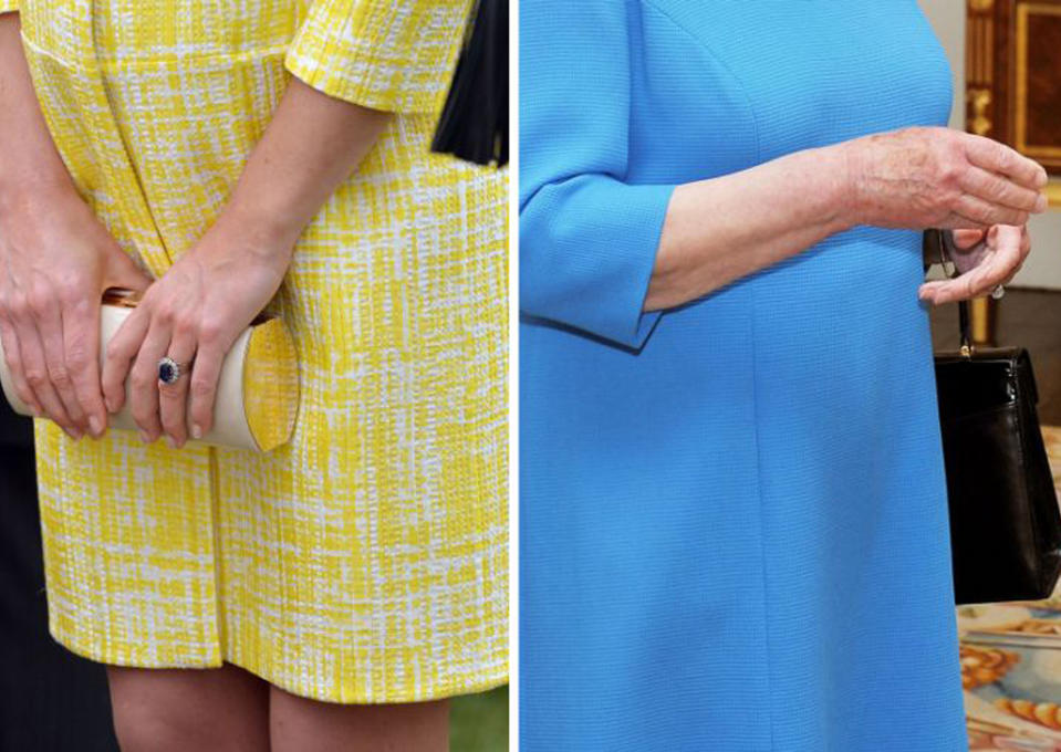 <p>The Queen, Duchess of Cambridge and co only ever sport nude nails. In fact, the monarch has worn the same shade of nail varnish (Essie’s Ballet slippers in case you’re wondering) for almost three decades. That’s dedication. <i>[Photo: Getty]</i> </p>