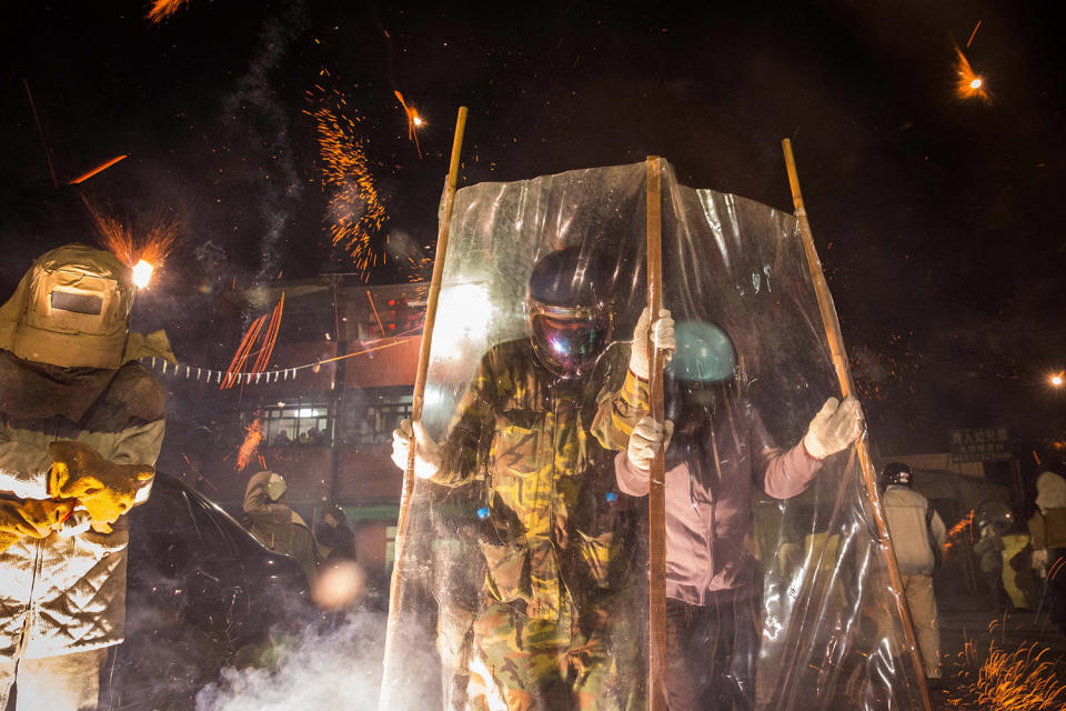 Taiwanese celebrate the world’s most dangerous fireworks festival