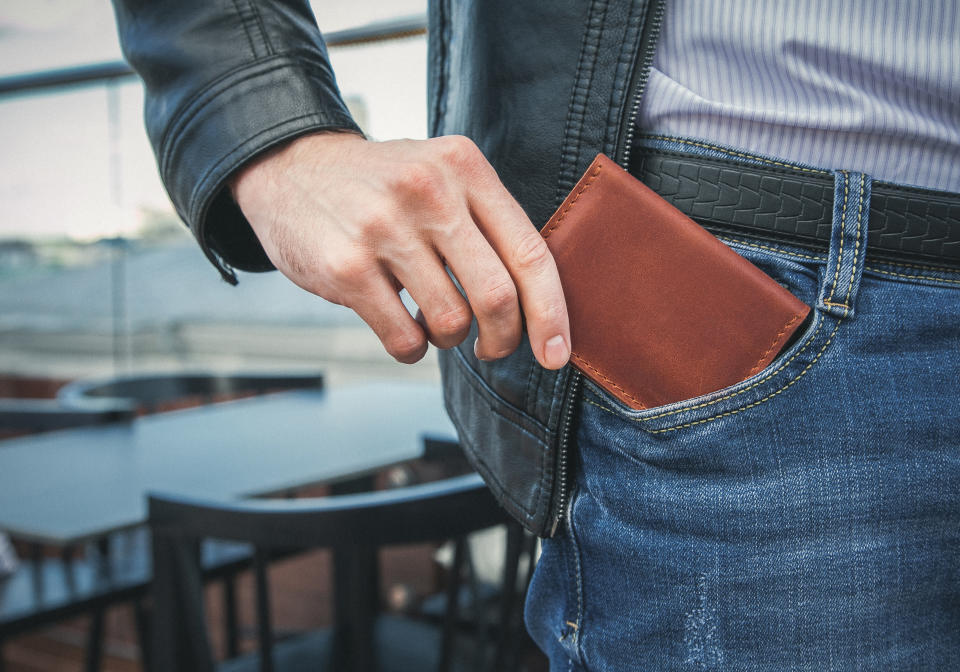 An RFID blocking wallet can help keep your personal information safe. (Image via Getty Images)