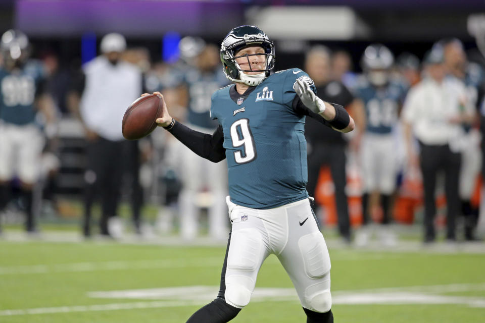 The Eagles aren't in a rush to trade quarterback Nick Foles. (AP)