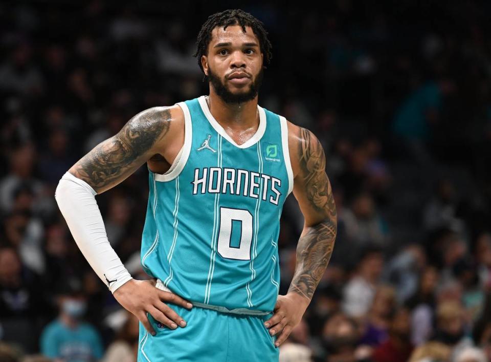 Charlotte Hornets forward Miles Bridges left arm is his animal arm, ÒIÕve got a wolf on there. A bear, an eagle, a lion. The eagle and lion, they represent leadership. And all the other ones are just my favorite animals,Ó says Bridges.