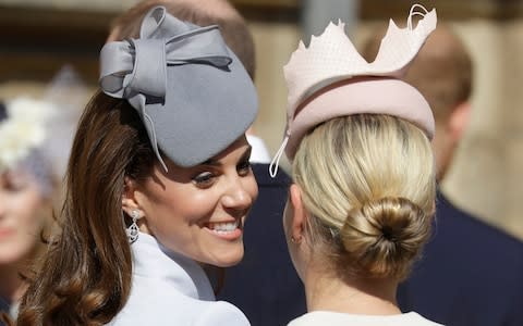 The Duchess of Cambridge and Zara Tindall - Credit: AP