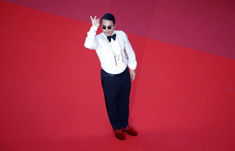 FILE PHOTO: Nusret Gokce, known as Salt Bae, poses.at the 72nd Cannes Film Festival