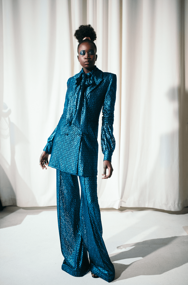 A look from Kimberly Goldson's latest collection.