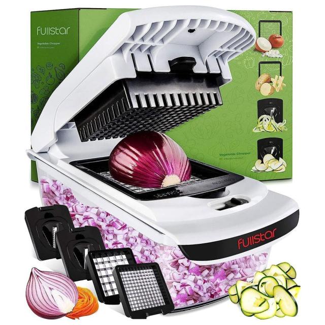 Relax love Vegetable Chopper Set with 6 Interchangeable 420 Stainless Steel  Blades Multifunctional Large Capacity 