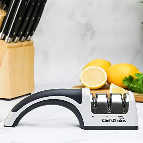 AnySharp Essentials - Knife Sharpener with PowerGrip - For Knives and  Serrated Blades