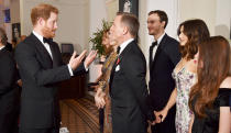 <p>Prince Harry also got to have an animated chat with Daniel Craig at the premiere. Do you think they were talking about whether they like their martinis shaken and not stirred?</p>