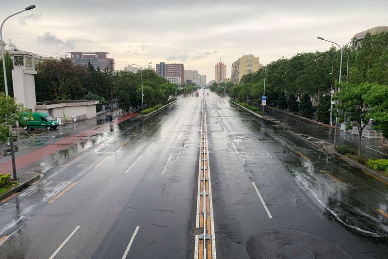 FILE PHOTO: COVID-19 outbreak in Beijing