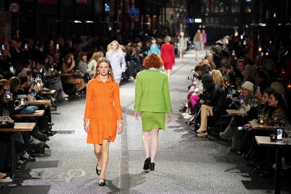 Models walk the runway during the Chanel Metiers D’Art Fashion Show (Getty Images)