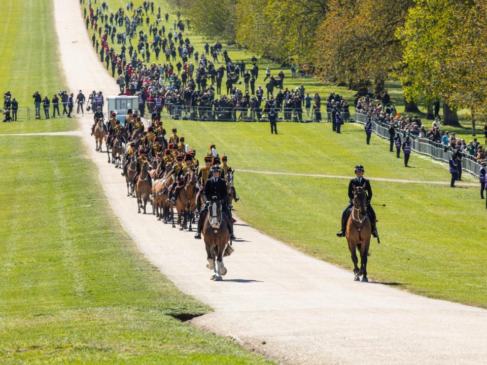 the kings troop royal artillery prince philips funeral