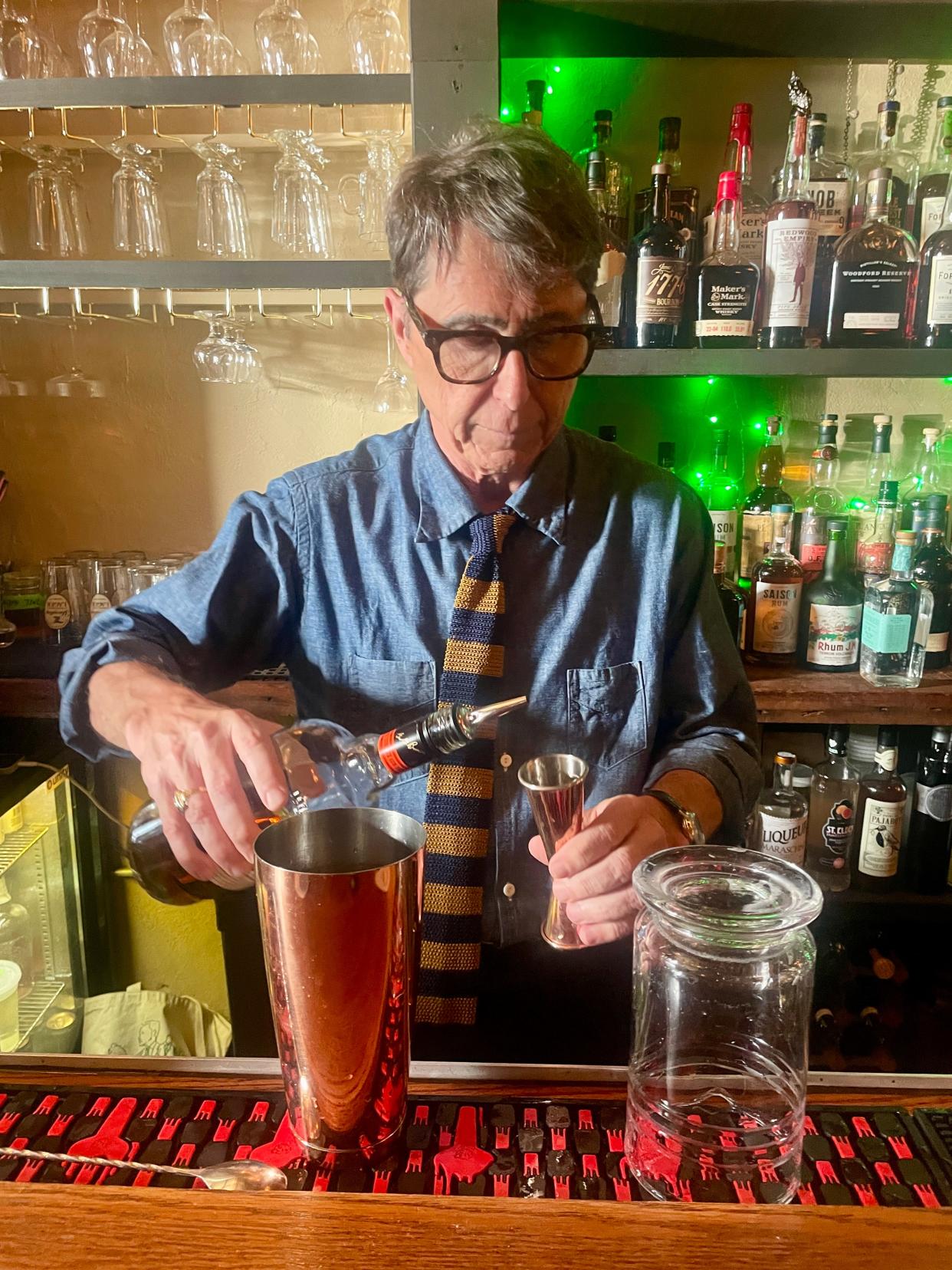 Bud Green indulges his passion for mixology at Hawthorn Minibar and Lounge, 524 Martin Luther King Jr. Blvd.