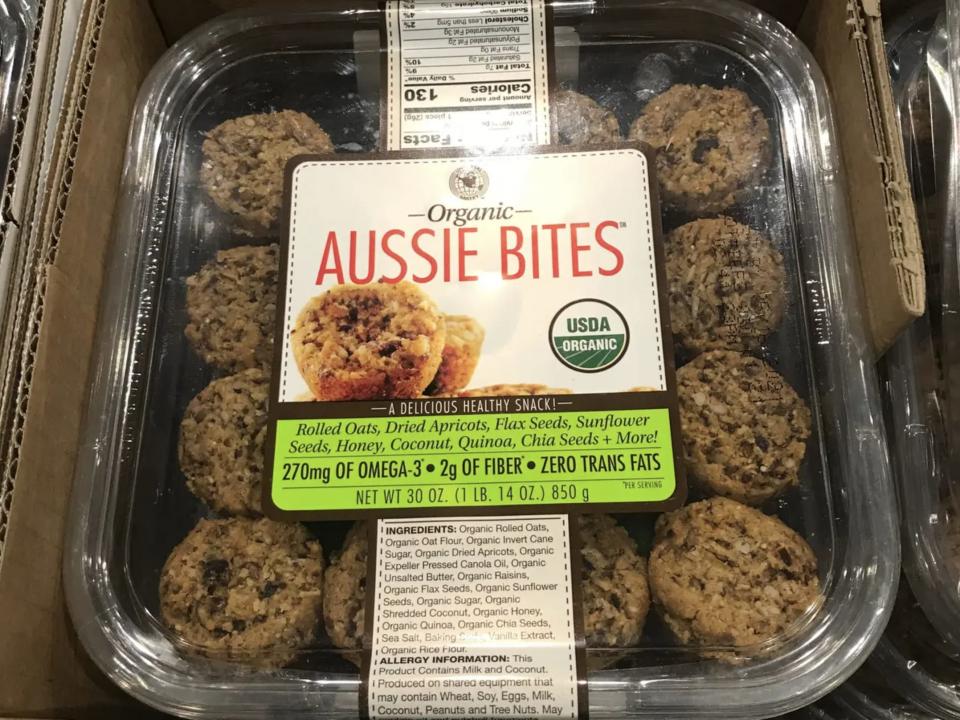 A package of Aussie Bites at Costco