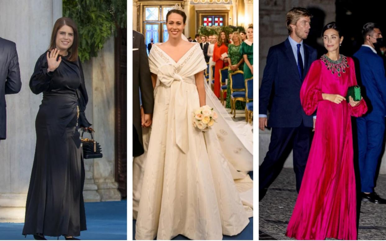 Princess Eugenie, Princess Nina and Alessandra de Osma all looked chic at the celebrations - Getty/Shutterstock