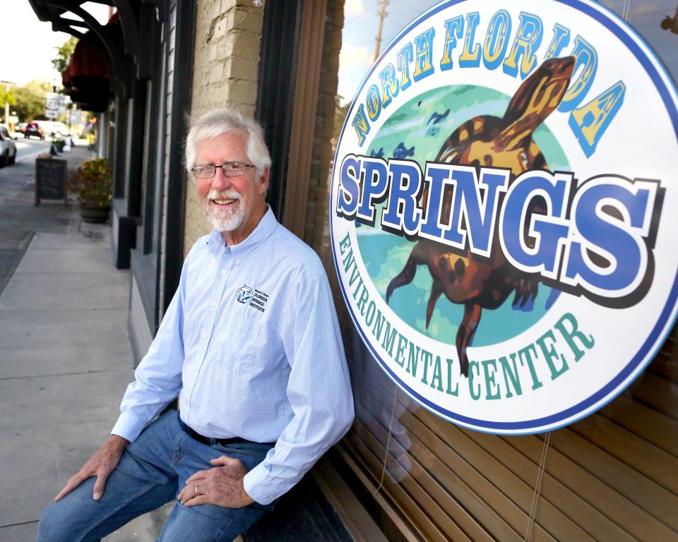 Bob Knight, the executive director of the Howard T. Odum Florida Springs Institute, poses outside the North Florida Springs Environmental Center in High Springs.