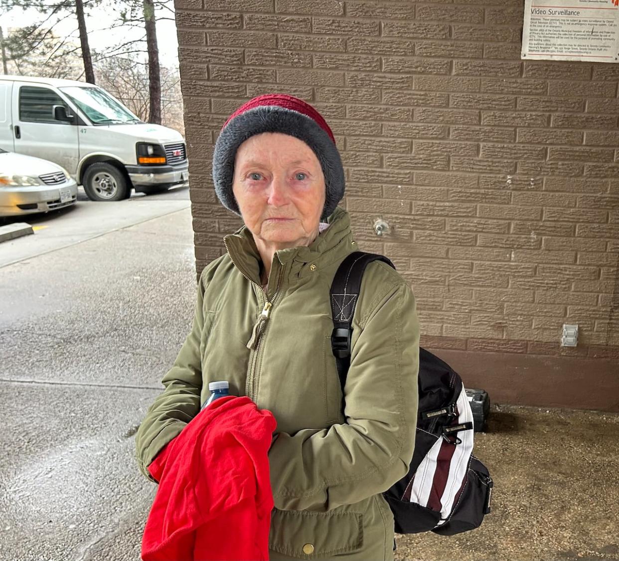 80-year-old Sharron MacPherson has lived at 444 Lumsden Ave. for 20 years. She says infestations have been an ongoing problem, and she wants TCHC to put a stop to the pests once and for all.   (Mike Smee/CBC - image credit)