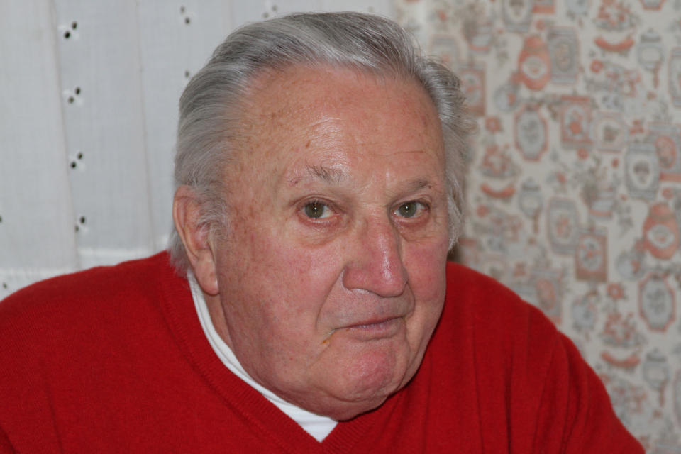 This undated photo provided by his family shows Robert Fleury. Fleury served in World War II and parlayed the skills he learned in the war into a decades-long career with the National Weather Service. He died of complications from the COVID-19 coronavirus at a veteran's home in Scarborough in his longtime home state of Maine at the age of 94 on April 21, 2020. (Family photo via AP)