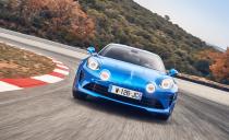 <p>The A110's roofline sits 1.3 inches closer to the ground than does the Cayman's-but the first thing we noticed on entering the cabin, beyond some neat <em>tricolore</em> details, was more headroom than we would have found in the Porsche.</p>