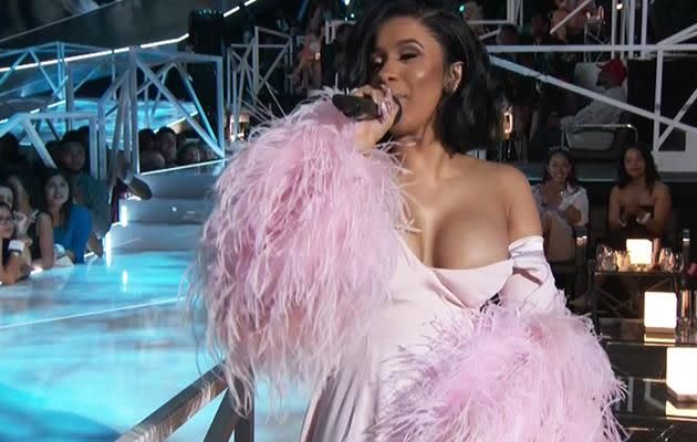 Cardi B suffers nip slip at the BET awards after party (photo)