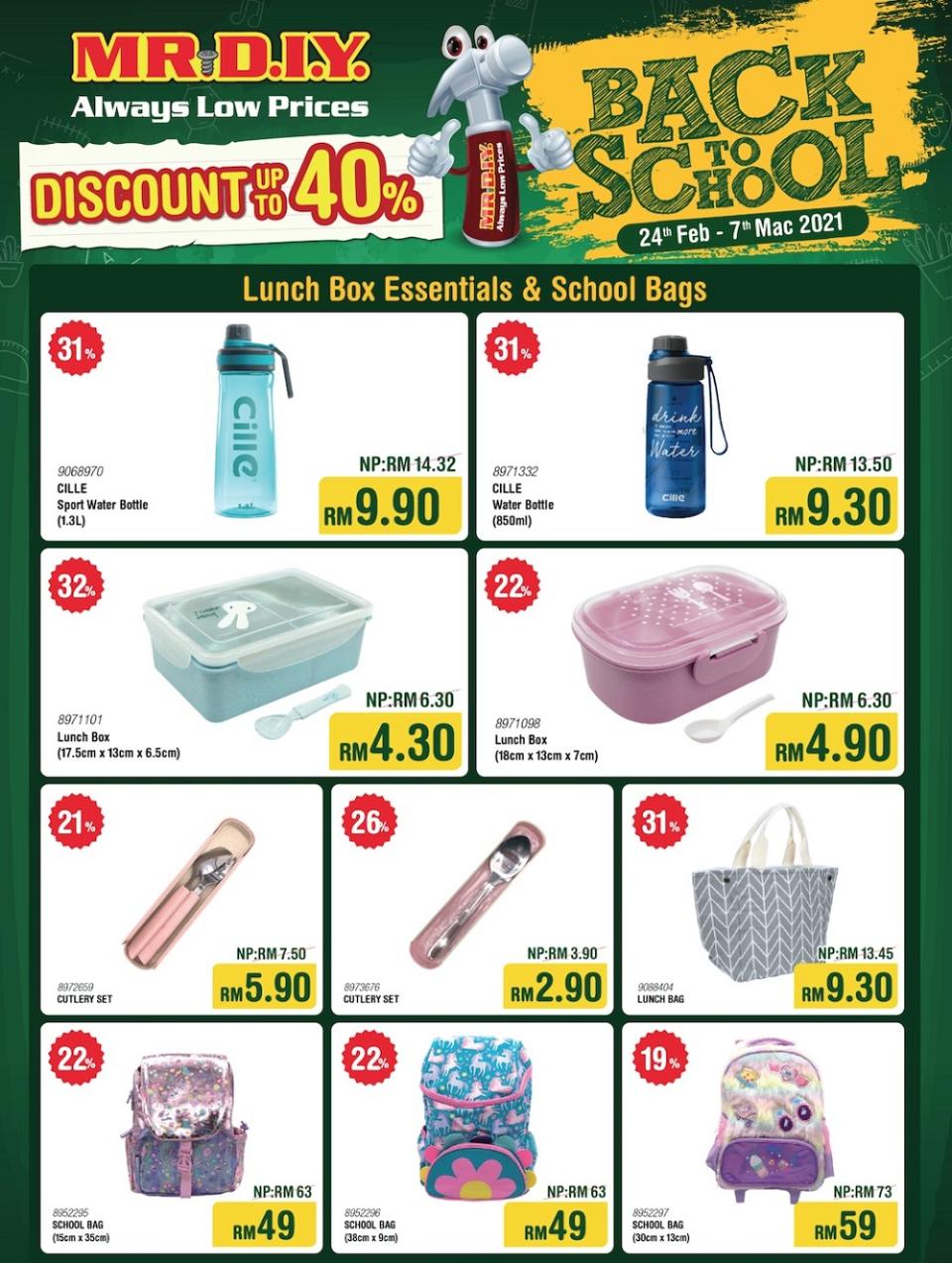 Don’t miss out on these massive savings at MR.DIY (flyer applicable for West Malaysia only). — Picture courtesy of MR.DIY