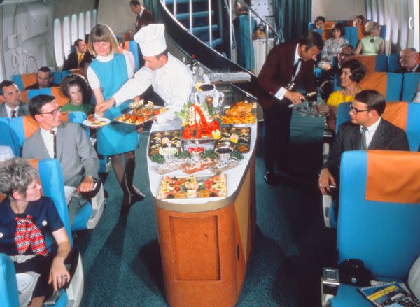 Scandinavian Airlines passengers were treated to luxury and high-class foods in past decades.