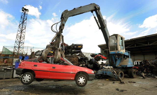 Crackdown on stolen cars being scrapped and then shipped overseas