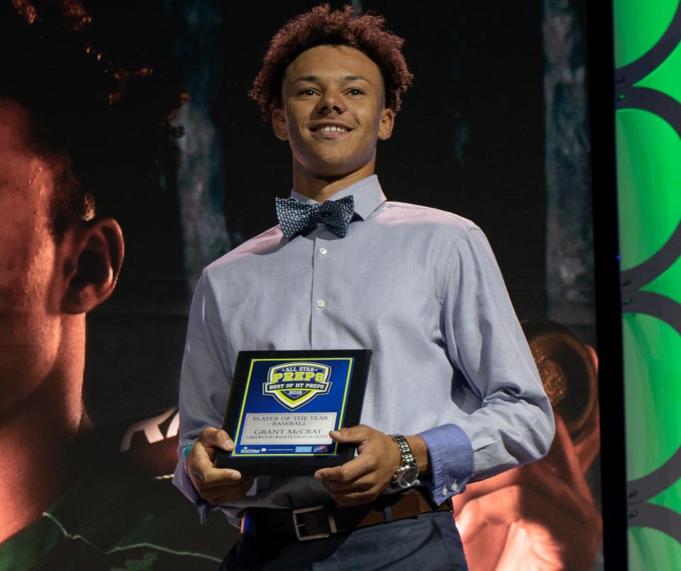 Grant McCray was awarded the 2019 HT Preps player of the year for baseball.