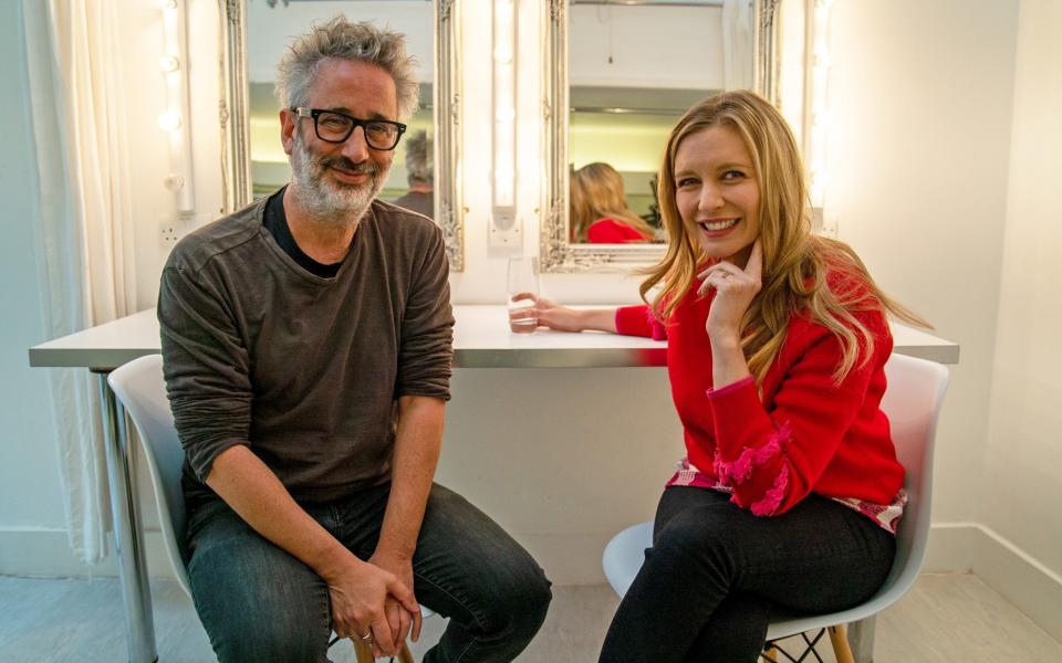 Compelling voices: David Baddiel speaks to Countdown presenter Rachel Riley in his new show - Channel 4/ Alex Emanuel / Mindhouse