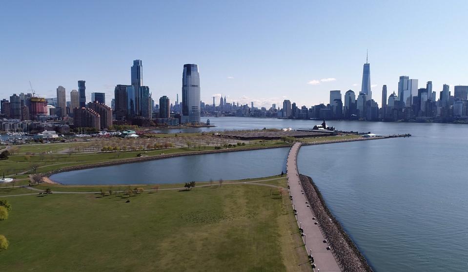 Liberty State Park is located across from Manhattan.