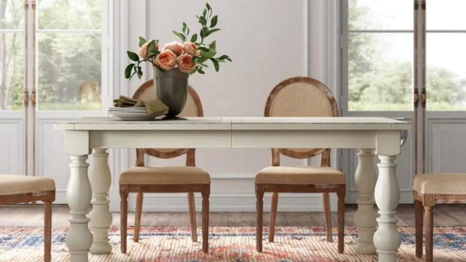 sylvan extendable dinihg table by kelly clarkson home at wayfair