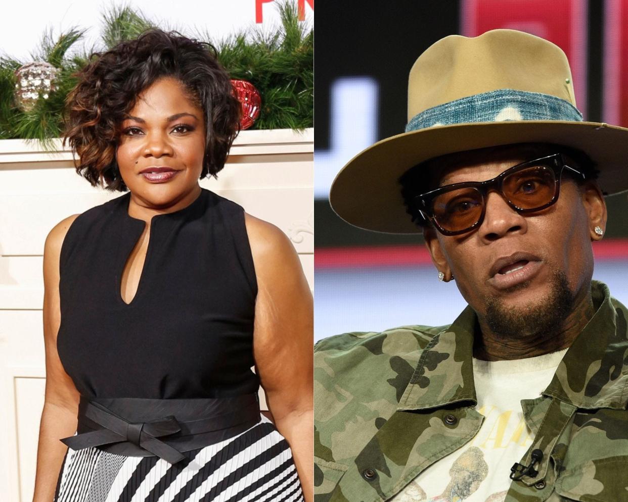 Comedians Mo'Nique, left, and D.L. Hughley have found themselves in a heated online feud. Mo’Nique alleged during a performance on May 28, 2022, that she was supposed to be the headline performer at The Comedy Explosion but that Hughley refused to perform at the event if Mo’Nique remained the headliner.