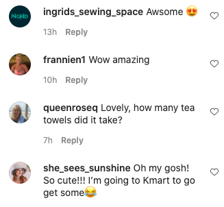 Kmart fans were blown away by Selika's sewing skills. Photo: TikTok/selika2904.