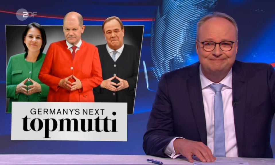 The Race is on: Hat Oliver Scholz (Mitte) eine Chance auf das Kanzleramt? (Bild: ZDF)