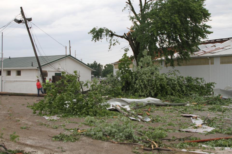 The Sandusky County Fairgrounds sustained heavy damage from a storm that hit Fremont July 1.