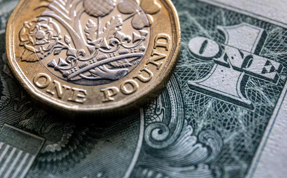 The pound struggled to hold on to gains from the previous session. Photo: Matt Cardy/Getty