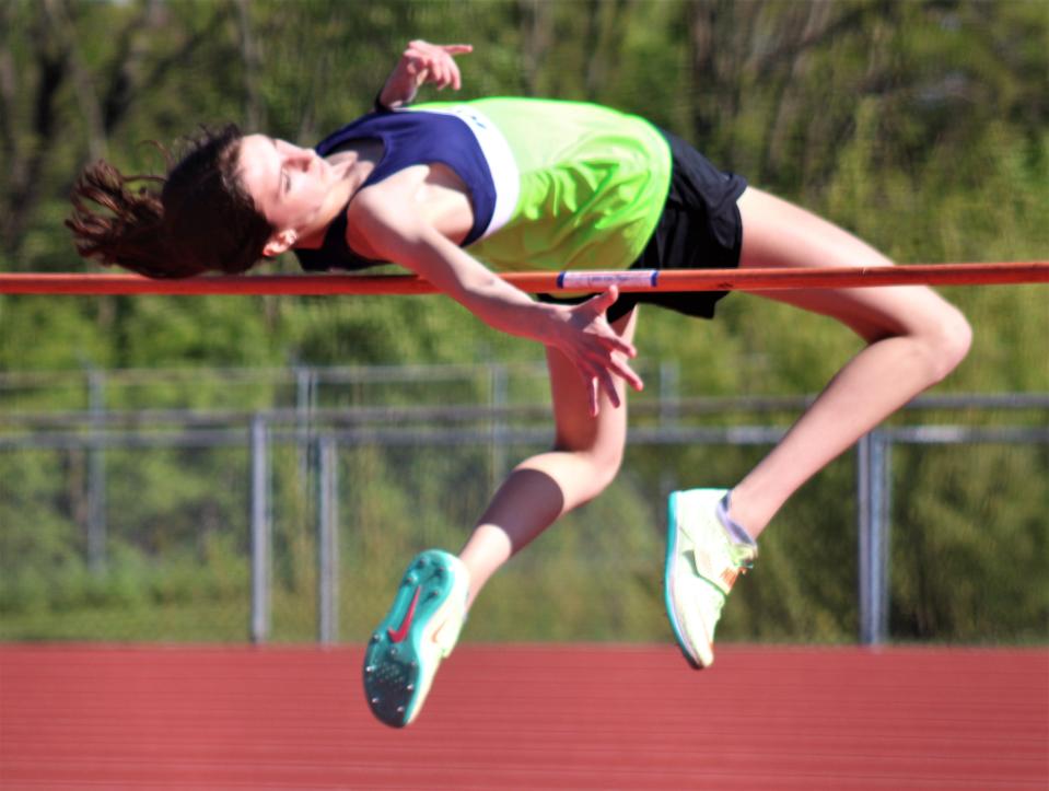 Wyoming junior Penelope Webb hasn't yet matched her career best of five feet, seven inches, but she could do so on her quest to win a state championship.