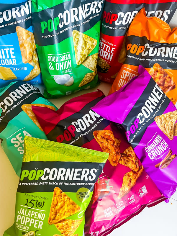 All of the PopCorners Chips Flavors<p>Courtesy of Jessica Wrubel</p>