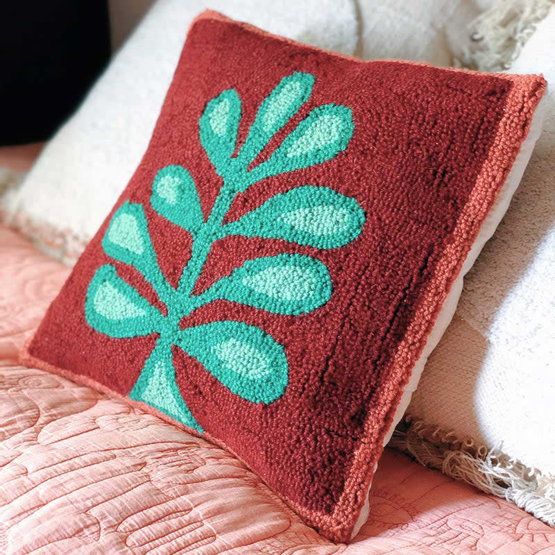 <p><a href="https://www.jungalow.com/collections/all-room-decor/products/sequoia-hook-pillow-by-justina-blakeney" rel="nofollow noopener" target="_blank" data-ylk="slk:Shop Now;elm:context_link;itc:0;sec:content-canvas" class="link ">Shop Now</a></p><p>Sequoia Hook Pillow</p><p>$59.00</p><p>jungalow.com</p>