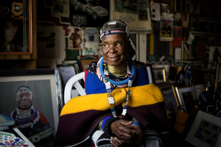 South Africa's famous artist Esther Mahlangu, who has had no formal art training, rose to global acclaim using a skill passed down for generations