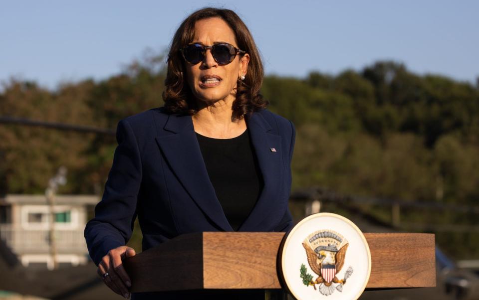 Kamala Harris, the US vice president, condemned Kim Jong-un's 'brutal dictatorship' - SeongJoon Cho /Bloomberg