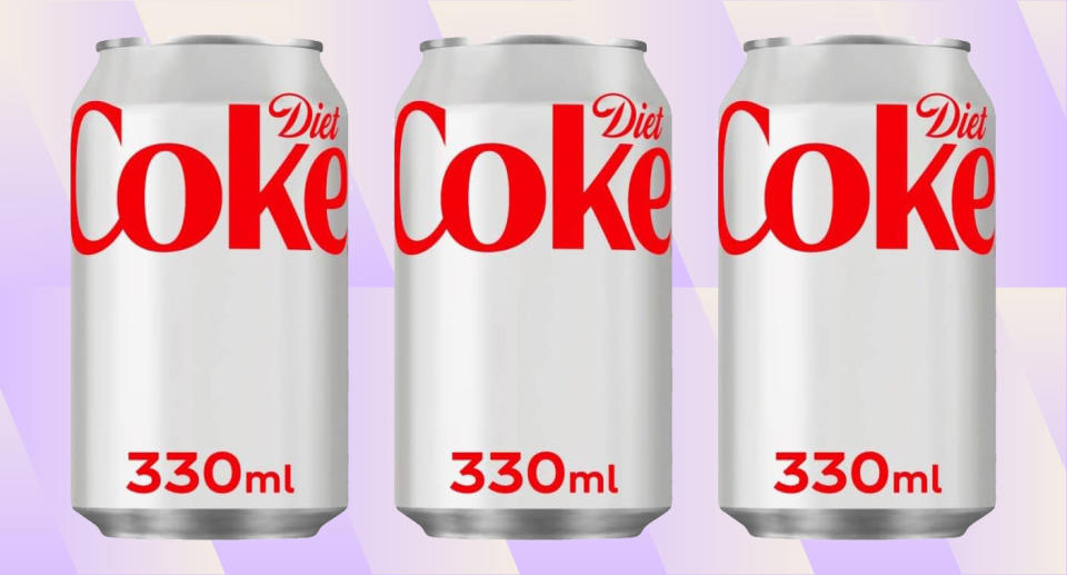 Stock up on Diet Coke for a bargain price. (Amazon/ Yahoo Life UK)