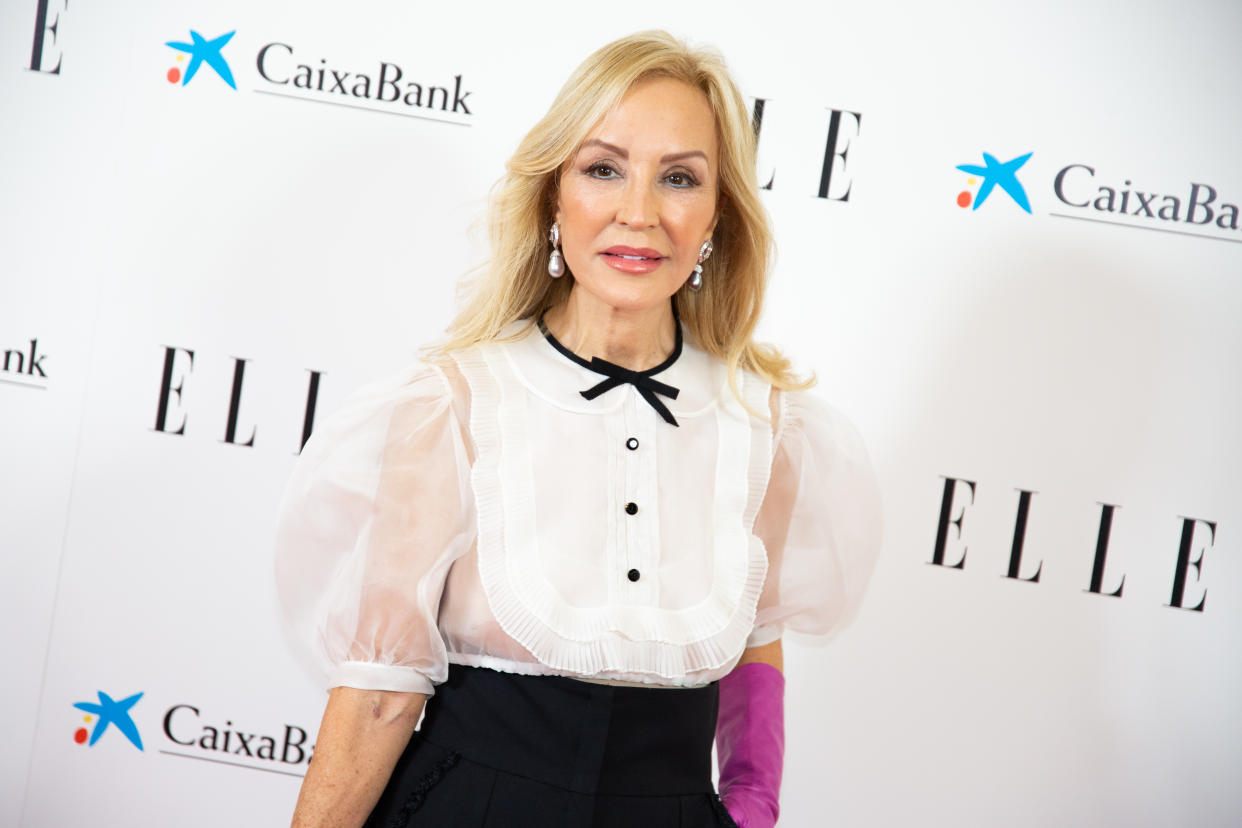 MADRID, SPAIN - DECEMBER 15: Carmen Lomana attends 'Elle 75th Anniversary' photocall at Centro Centro on December 15, 2020 in Madrid, Spain.  (Photo by Patricia J. Garcinuno/WireImage)