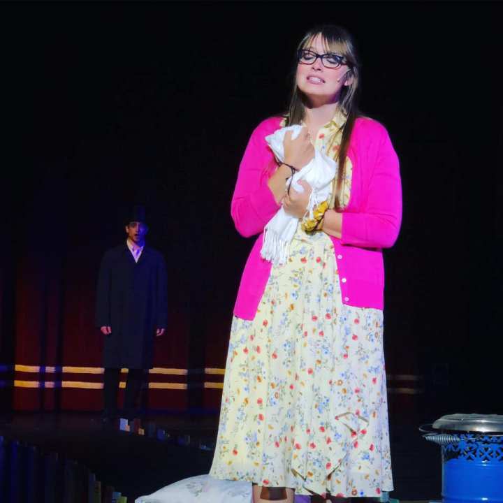 Liv Lyman as Miss Honey in Spotlight’s “Matilda the Musical” in 2019.