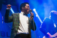 <p>NEW ORLEANS, LA – OCTOBER 28: Ty Taylor of Vintage Trouble performs during the 2017 Voodoo Music + Arts Experience at City Park on October 28, 2017 in New Orleans, Louisiana. (Photo by Erika Goldring/Getty Images) </p>