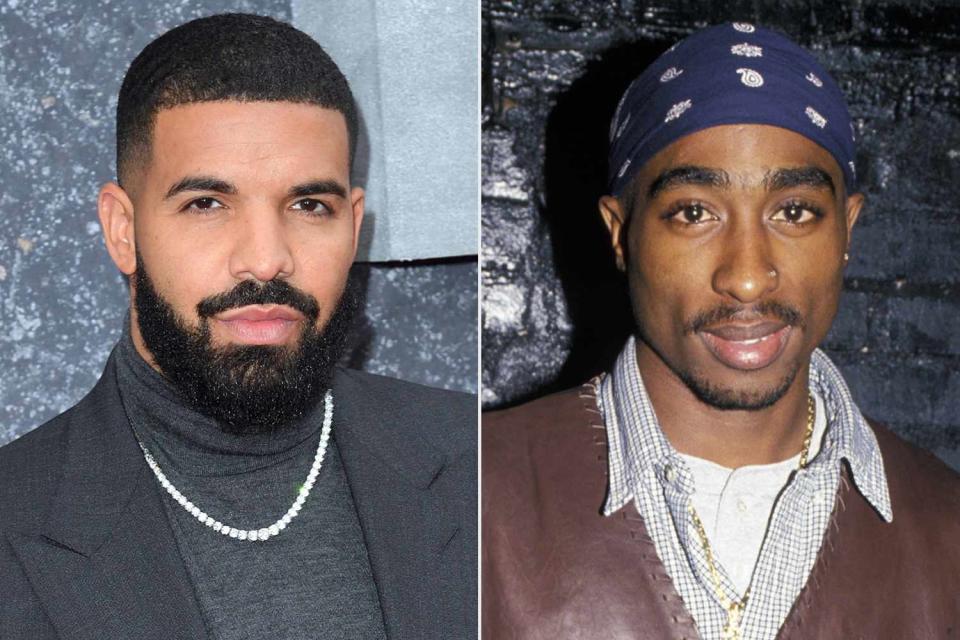 <p>Karwai Tang/WireImage; Ron Galella/Ron Galella Collection via Getty</p> Drake; Tupac Shakur