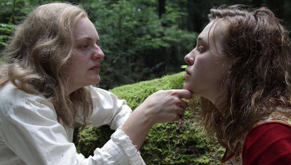 It’s the small cruelties of men that eventually draw Rose (Odessa Young, right) and Shirley (Elisabeth Moss) closer together (Curzon Artificial Eye)