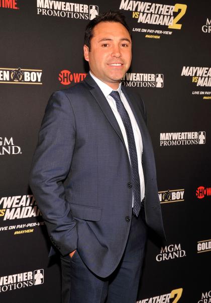 Golden Boy Promotions President Oscar De La Hoya. (Photo by David Becker/Getty Images for SHOWTIME SPORTS)