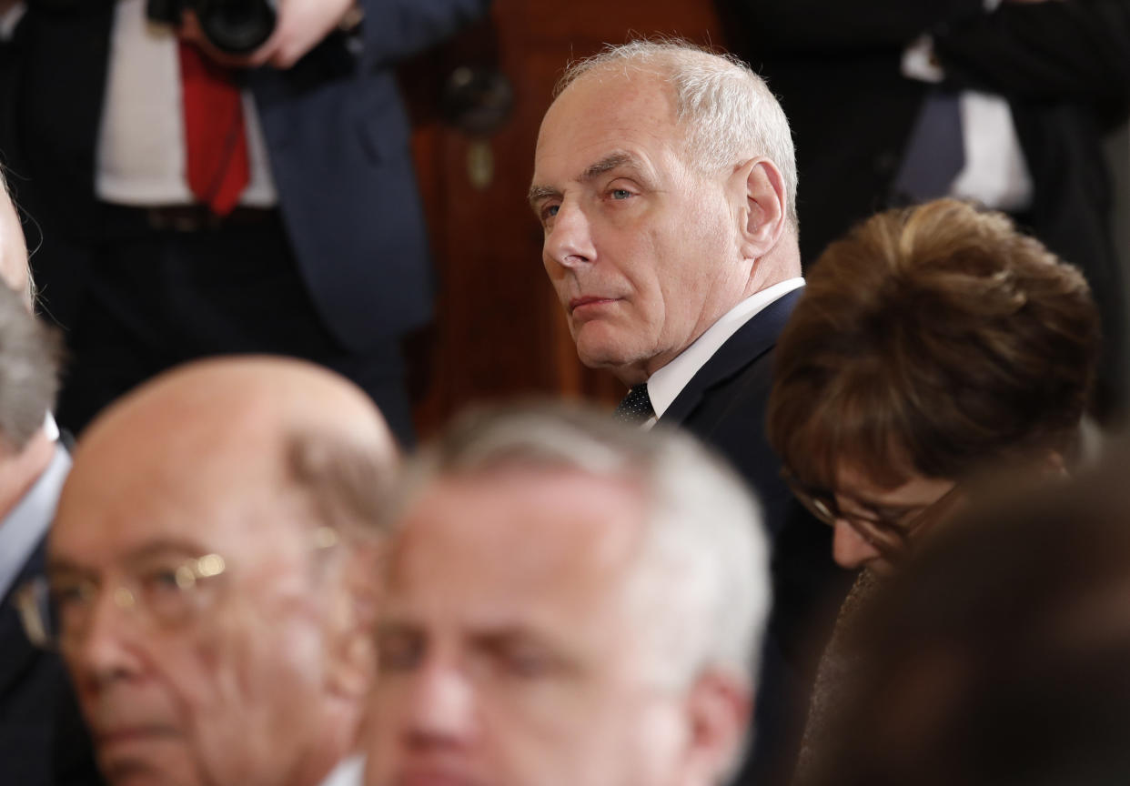 White House chief of staff John Kelly has&nbsp;disparaged President Donald Trump's intelligence on several occasions, according to NBC News. (Photo: Kevin Lamarque/Reuters)