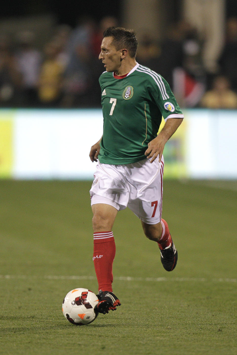 Christian ‘Chaco’ Giménez durante su breve estancia con el TRI. Foto: AP.