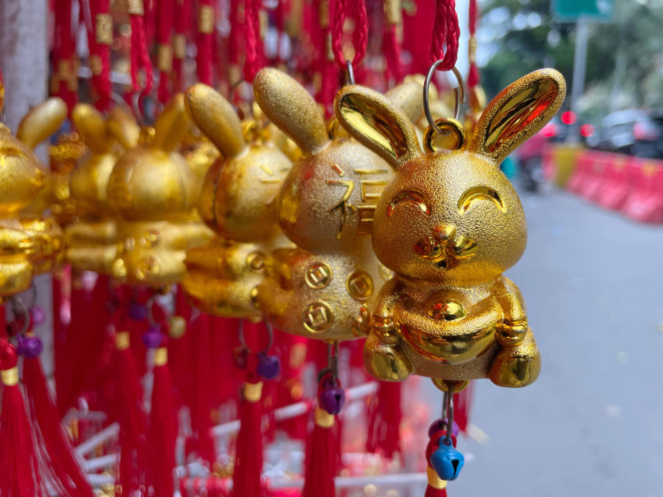 Figures of Chinese New Year of the Rabbit 2023