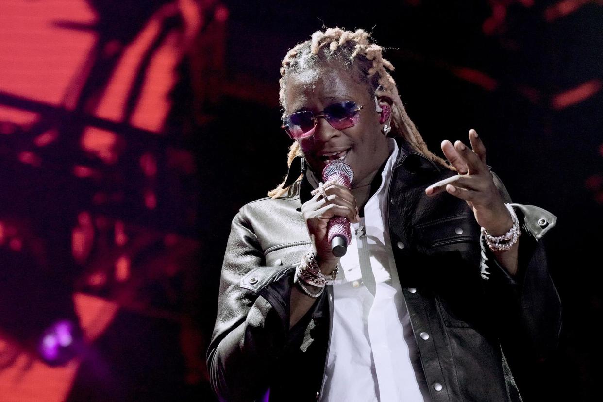 Young Thug performs onstage during the 2021 Life Is Beautiful Music &amp; Art Festival on September 19 2021 in Las Vegas, Nevada.